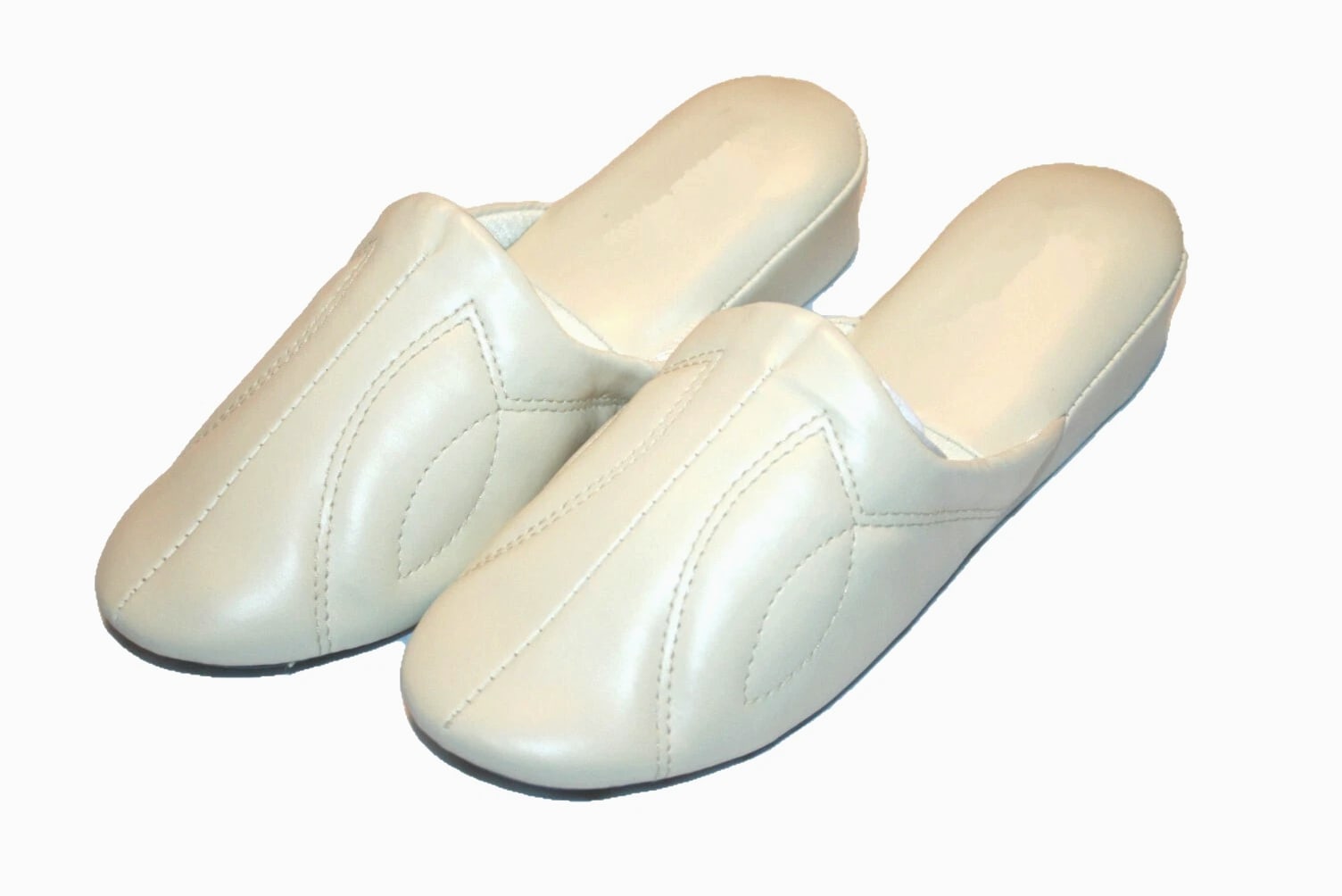 Womens Close Toe Soft Vinyl House Slippers Lt Blue Beige Pink White 6 -11