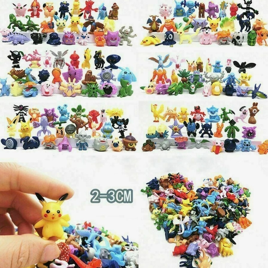 24/144 Style Pokemon Figure Toys Anime Pikachu Action Figures Cartoon Model