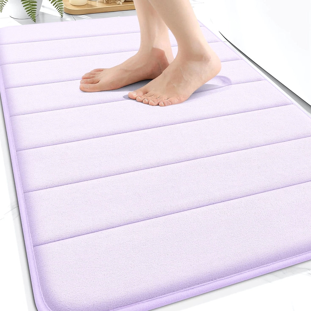 Memory Foam Bath Mat 30X20, Super Soft Absorbent Bathroom Rugs, Quick Dry, Machi