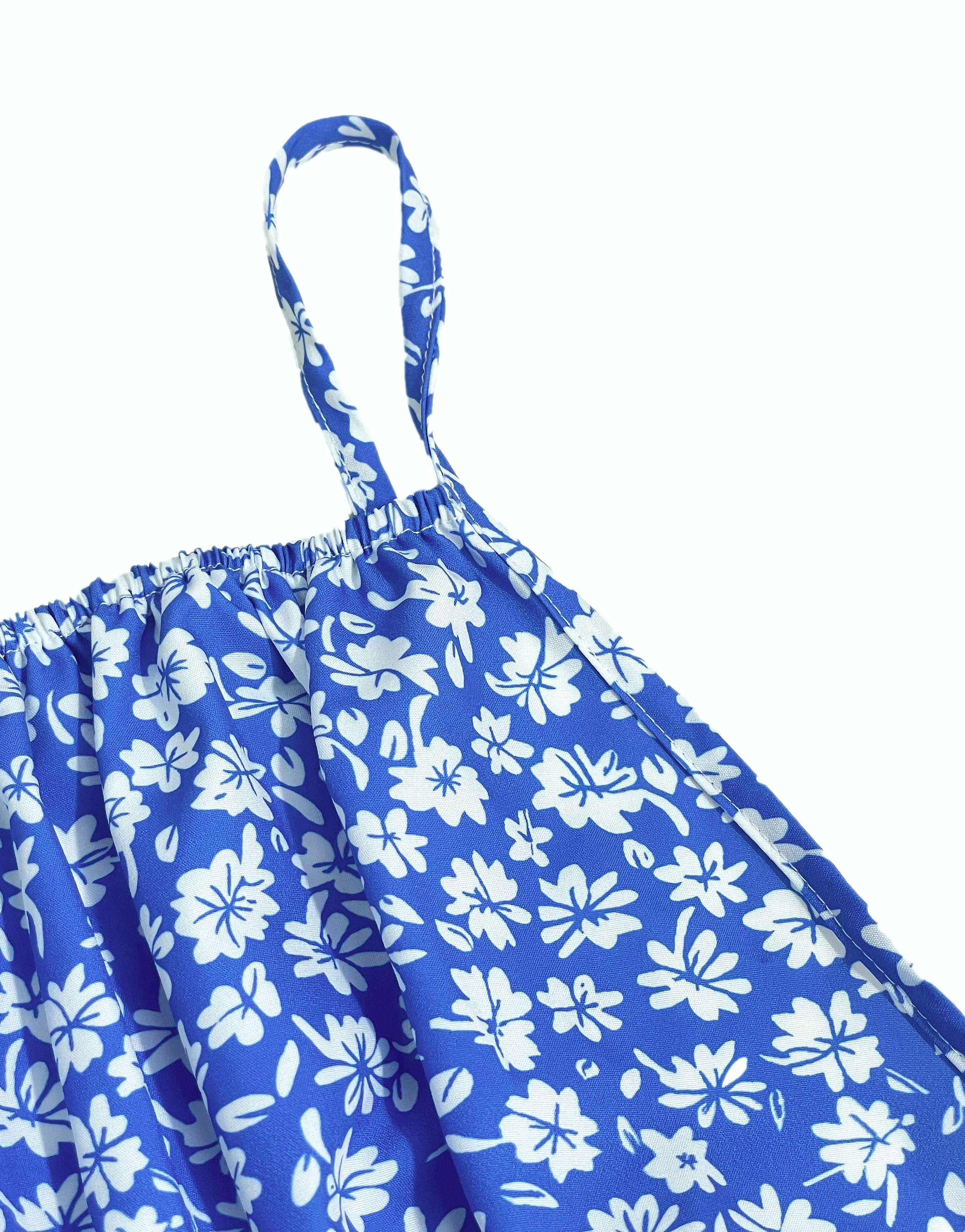 Floral Cami Dress with Backless Design and Spaghetti Straps