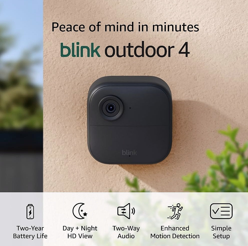 Blink Outdoor 4 Wireless Security Camera System, 1080p HD