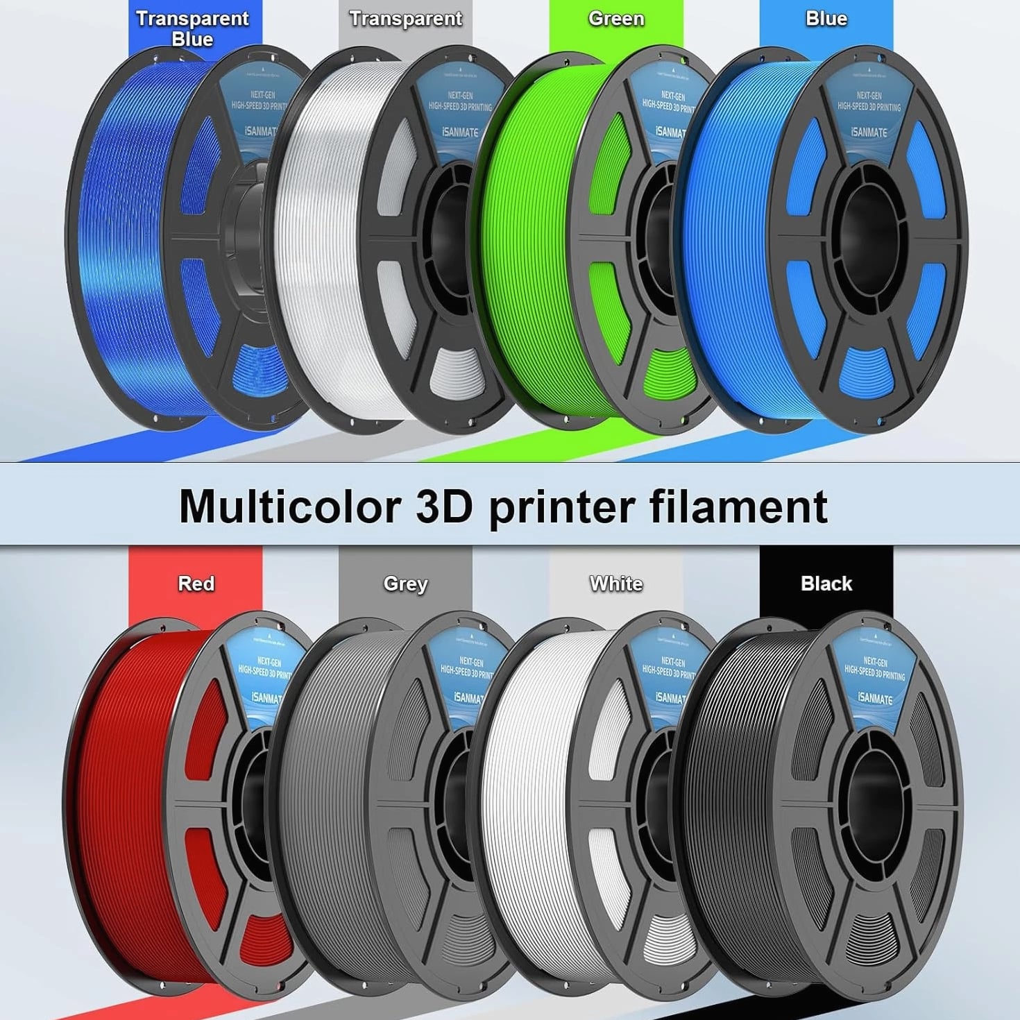 TPU Filament 1.75mm 95A Black - 1kg/2.2lbs High-Speed Flexible 3D Printer Material