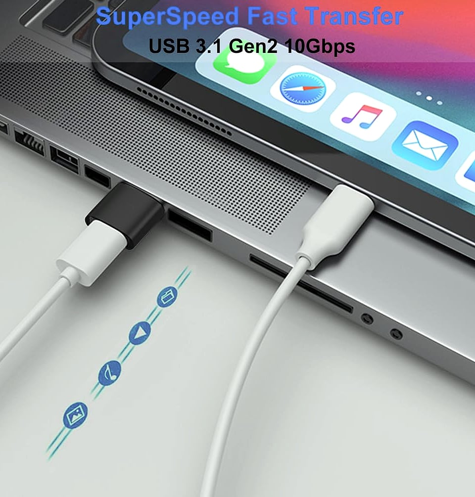 Mepsies USB-A to USB-C Adapter, 10Gbps USB 3.1