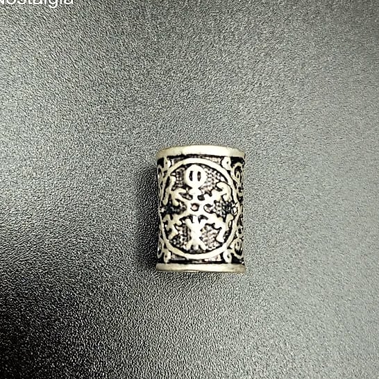 Nostalgia Viking Rune Bear Paw Beard Bead Charm Pendant