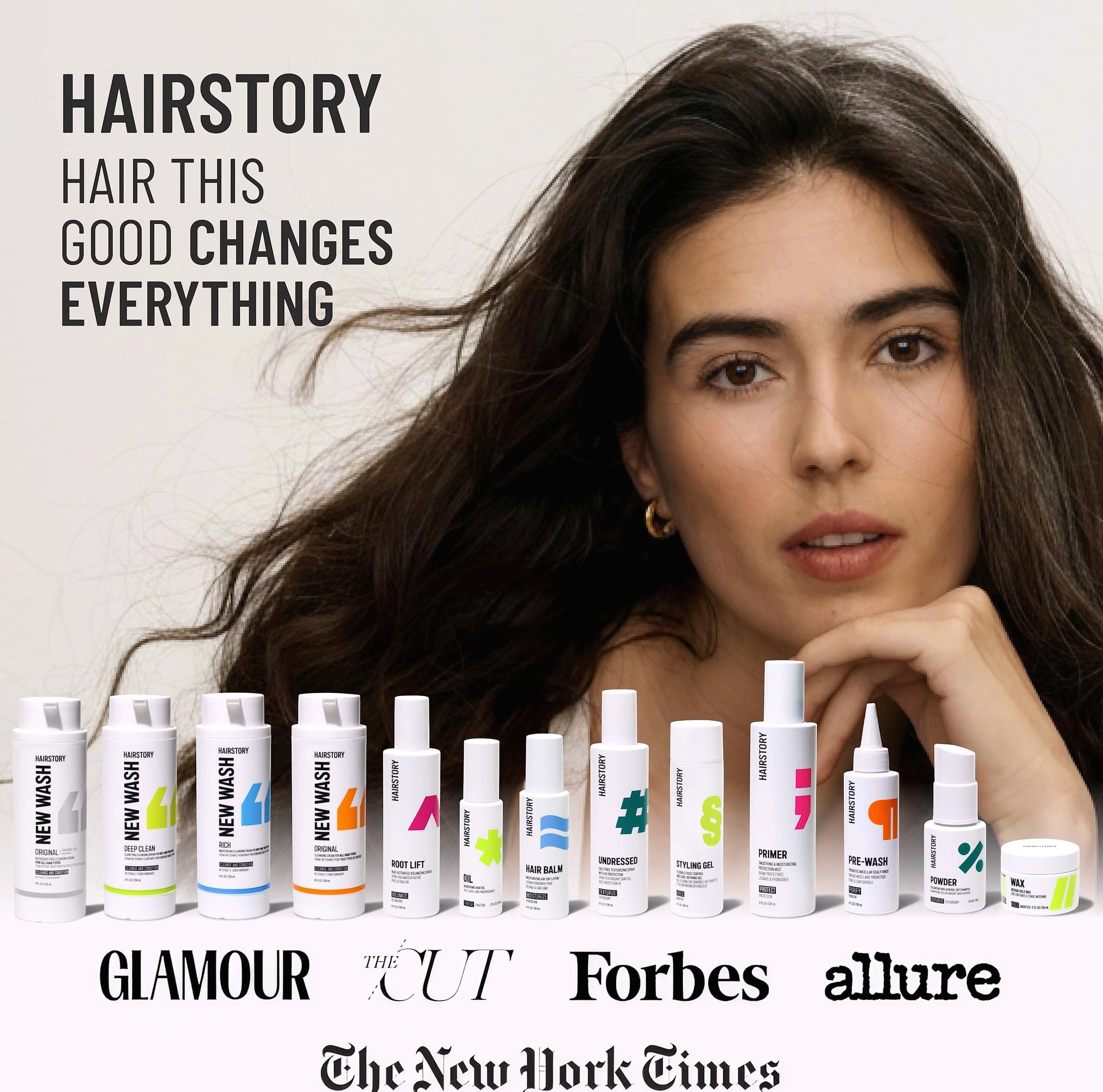 Hairstory New Wash Original Detergent-Free Cleansing Cream, 8 oz
