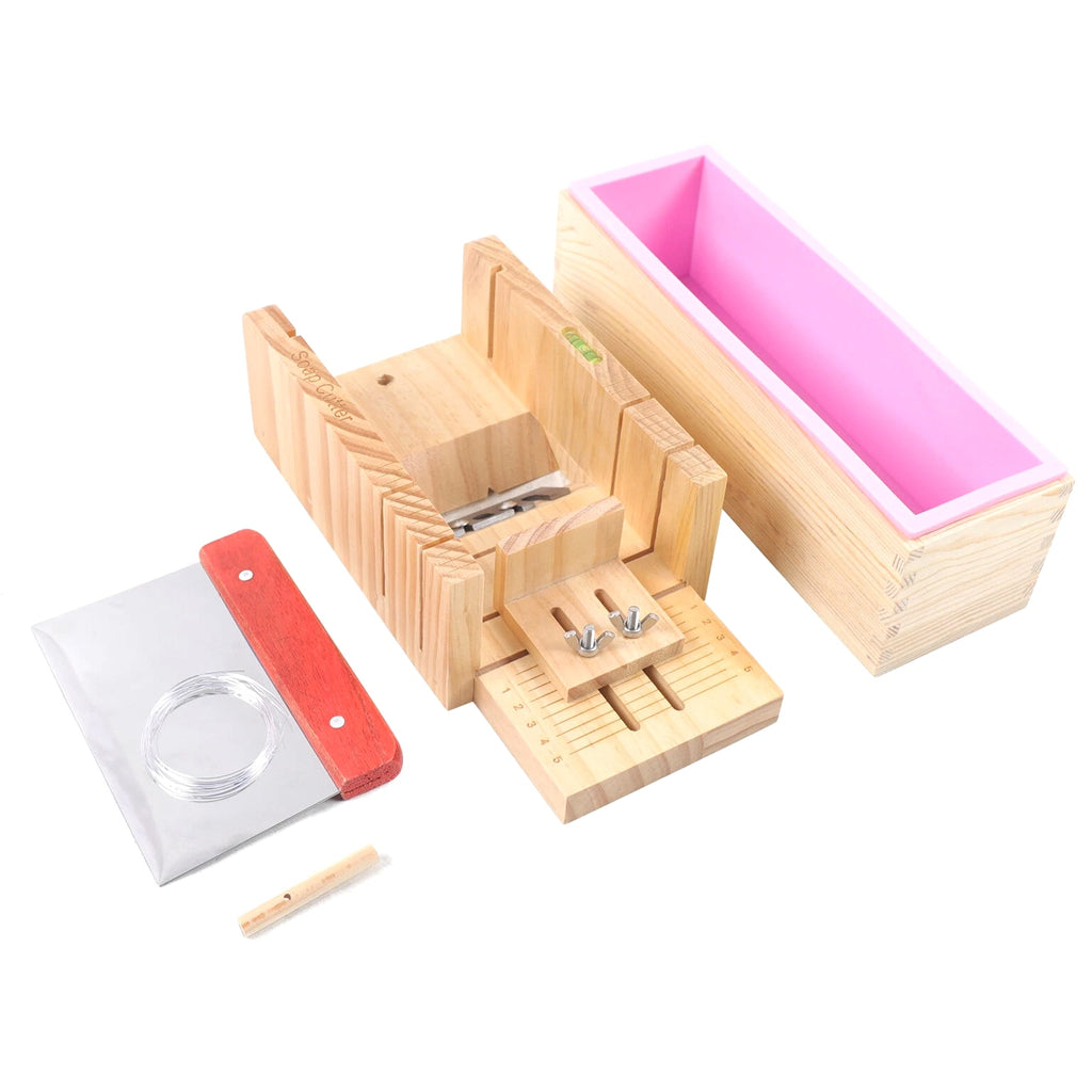 Pro Soap Making Supplies Kit 3 Pcs Set - Soap Tools, Cakes Mold, Handmade DIY