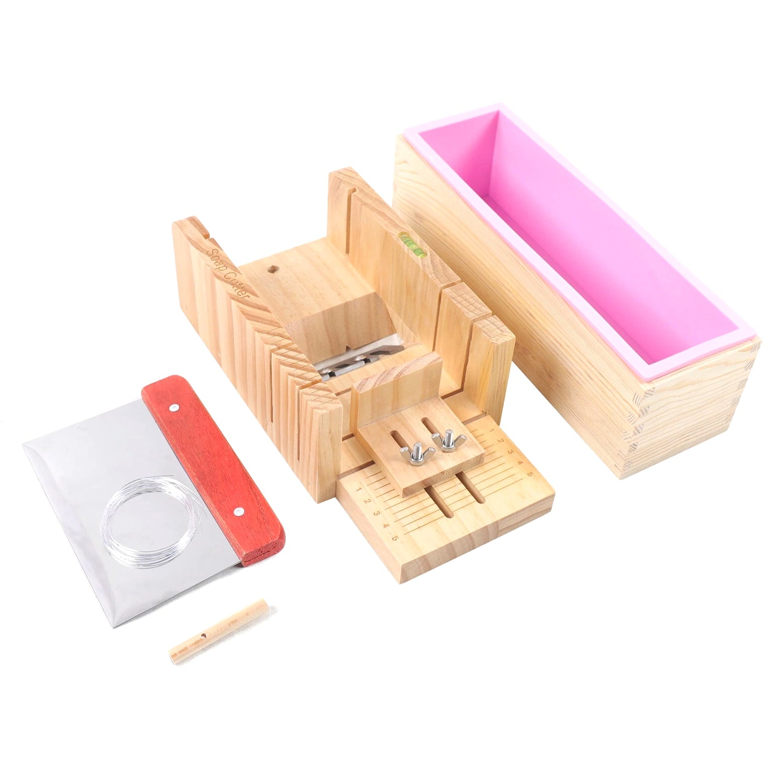 Pro Soap Making Supplies Kit 3 Pcs Set - Soap Tools, Cakes Mold, Handmade DIY