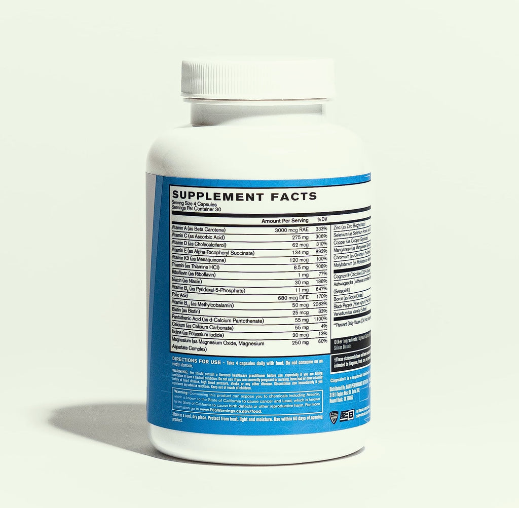 Bare Performance Nutrition Strong Multi-Vitamin with Adaptogens