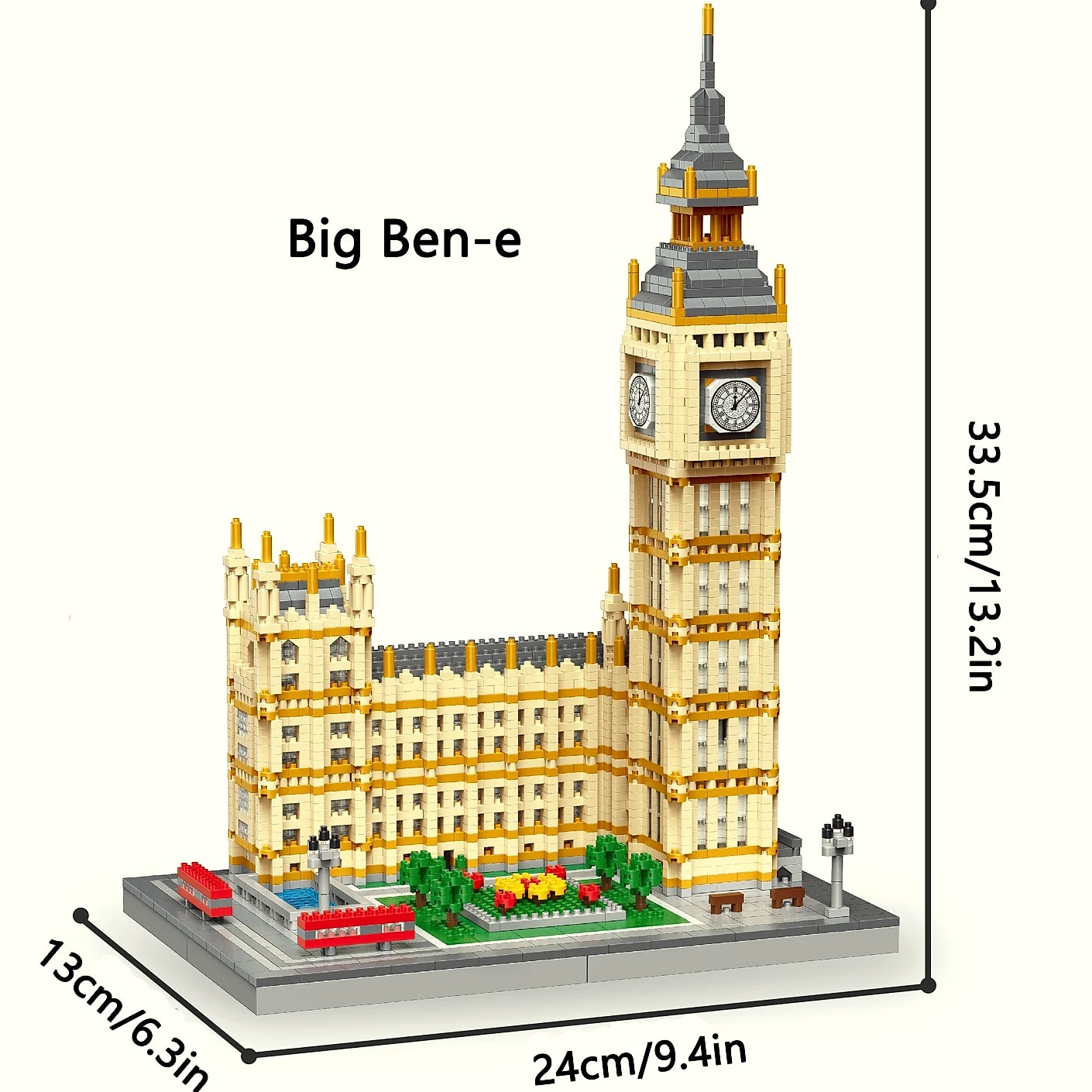 Eiffel Tower Paris Architectural Micro Mini Model Building Blocks Toy : Enhance Your Office Decor, Boost Hand Skills Gift