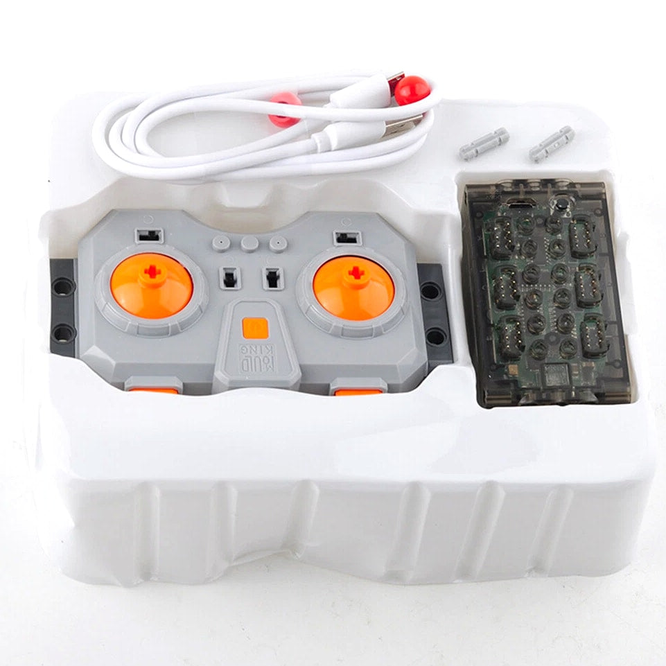 Mould King 6CH APP Remote Controller Battery Box for MOC PF Building Blocks