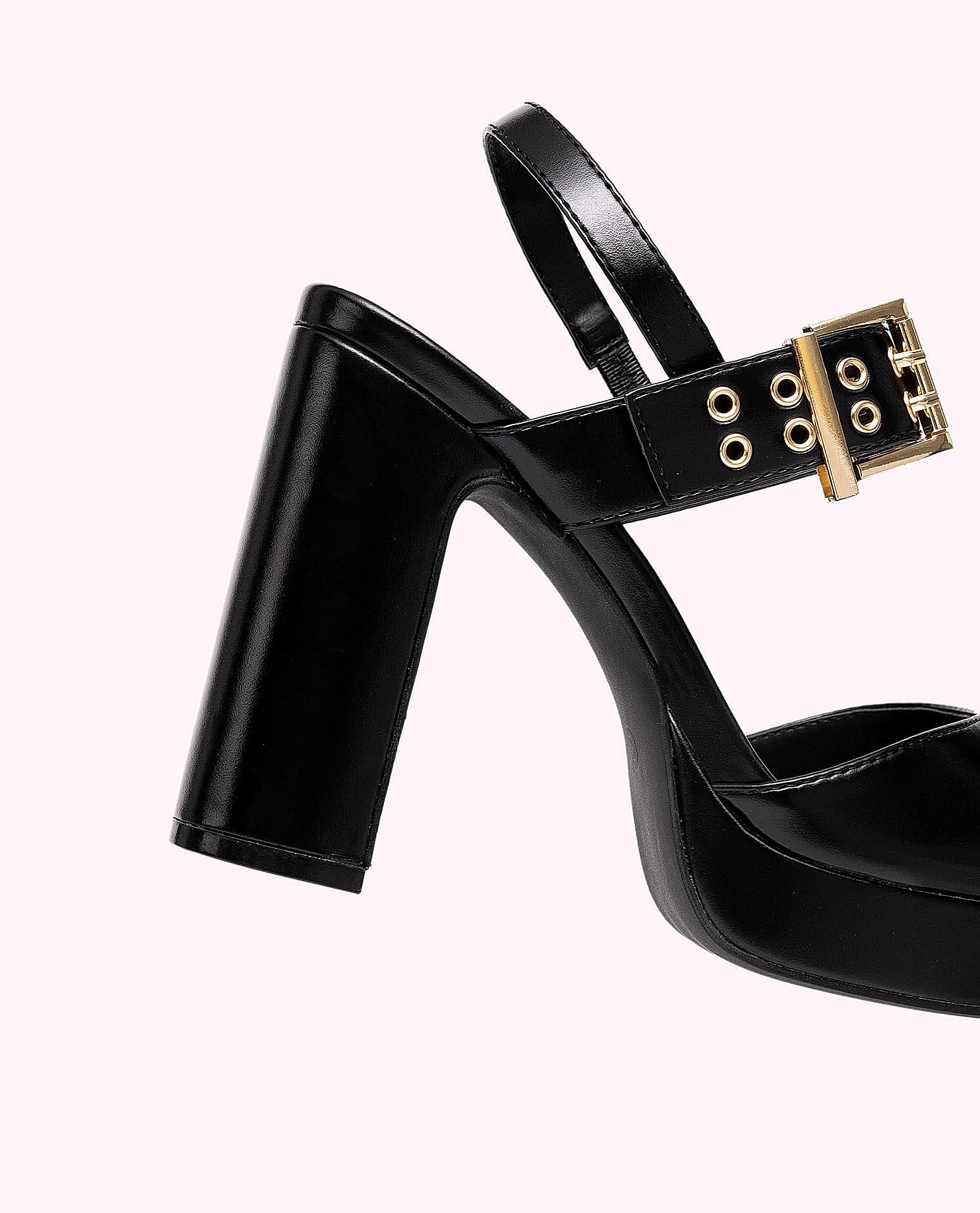 NEWBELLA Block Heel Platform Sandals with Ankle Strap
