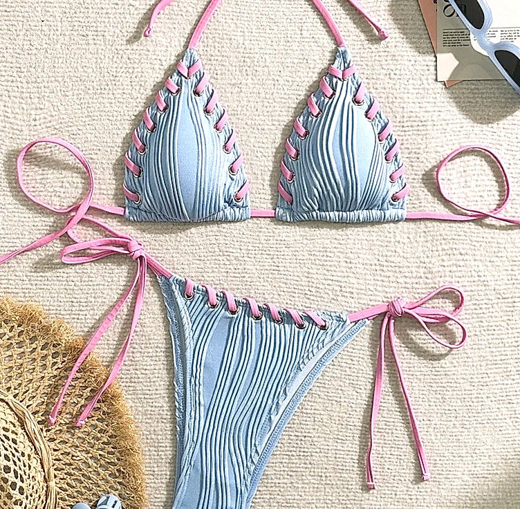 Biligoshe Women's Brazilian Bikini Set Swimwear