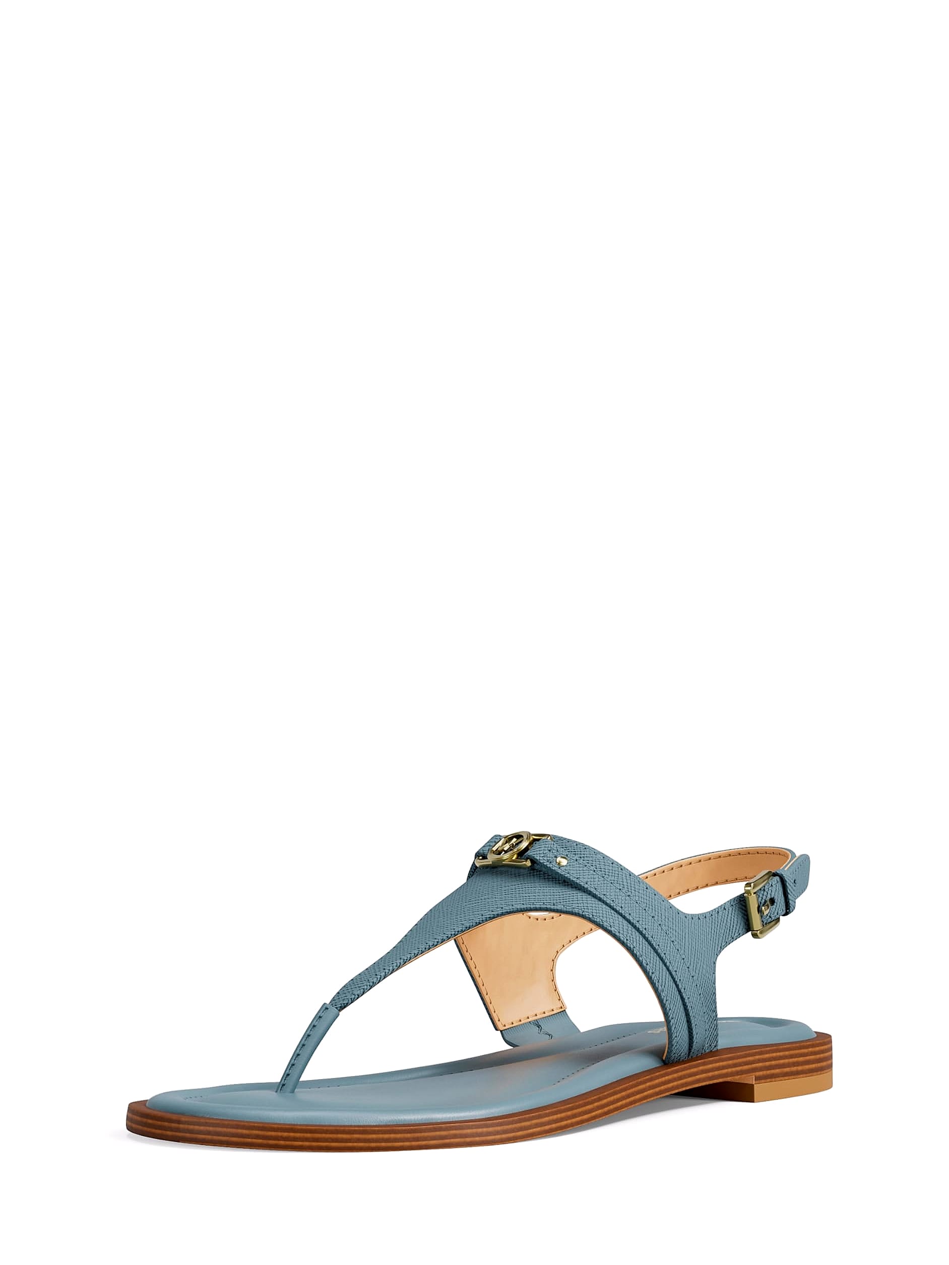 Michael Kors Mandy Leather Thong Sandals