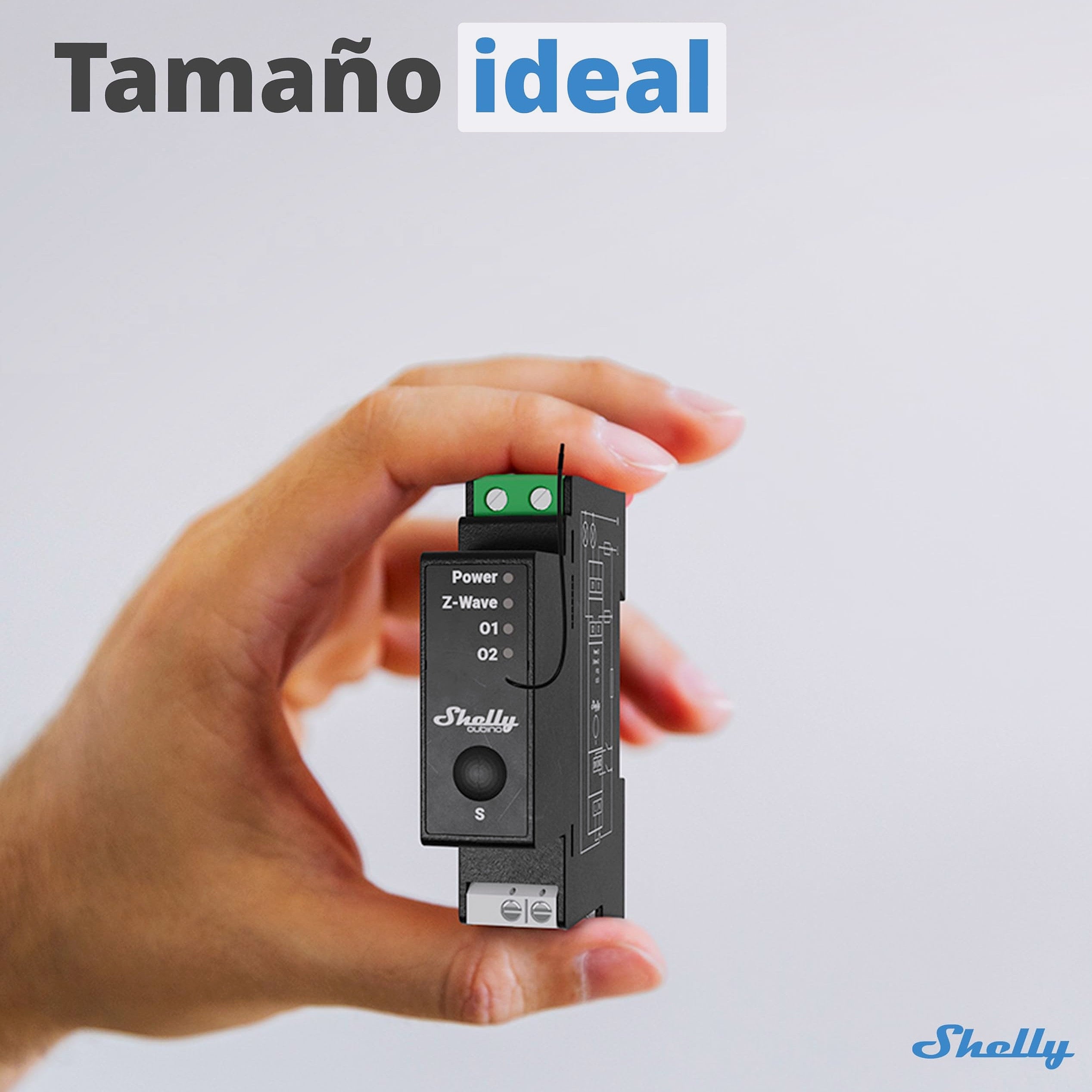 Shelly Wave Pro 2PM Z-Wave Smart Switch DIN Rail Relay