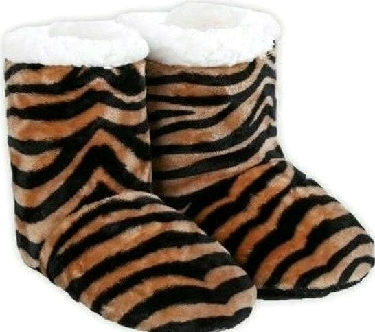 Women's Cozy Non Slip Grip Indoor House Bootie Slippers In Sizes S/M