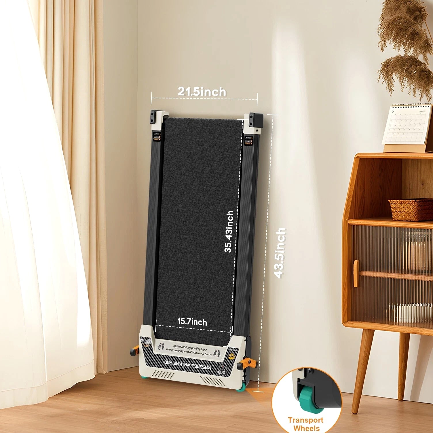 Akluer Walking Pad with Incline, Dual-Sided Walking Pad & Foot Massage Used