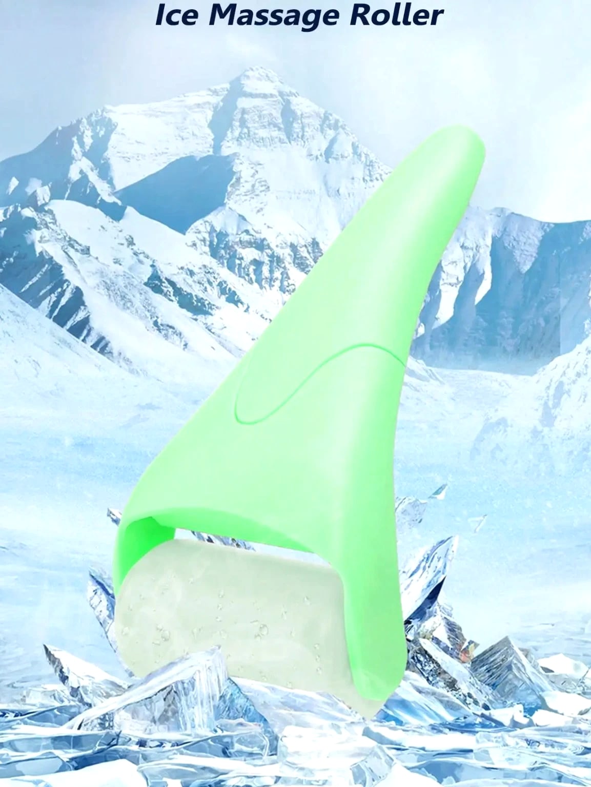 Facial Ice Roller - Skin Care Tool for Pore Reduction & Skin Brightening