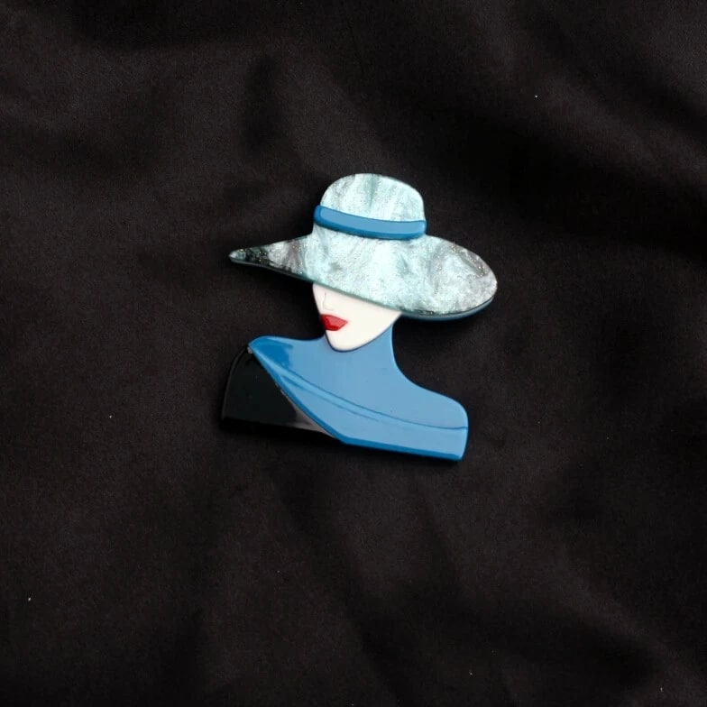 Ladies Wear Hat Acrylic Brooch brooch Women Fashion Clothing Accessories