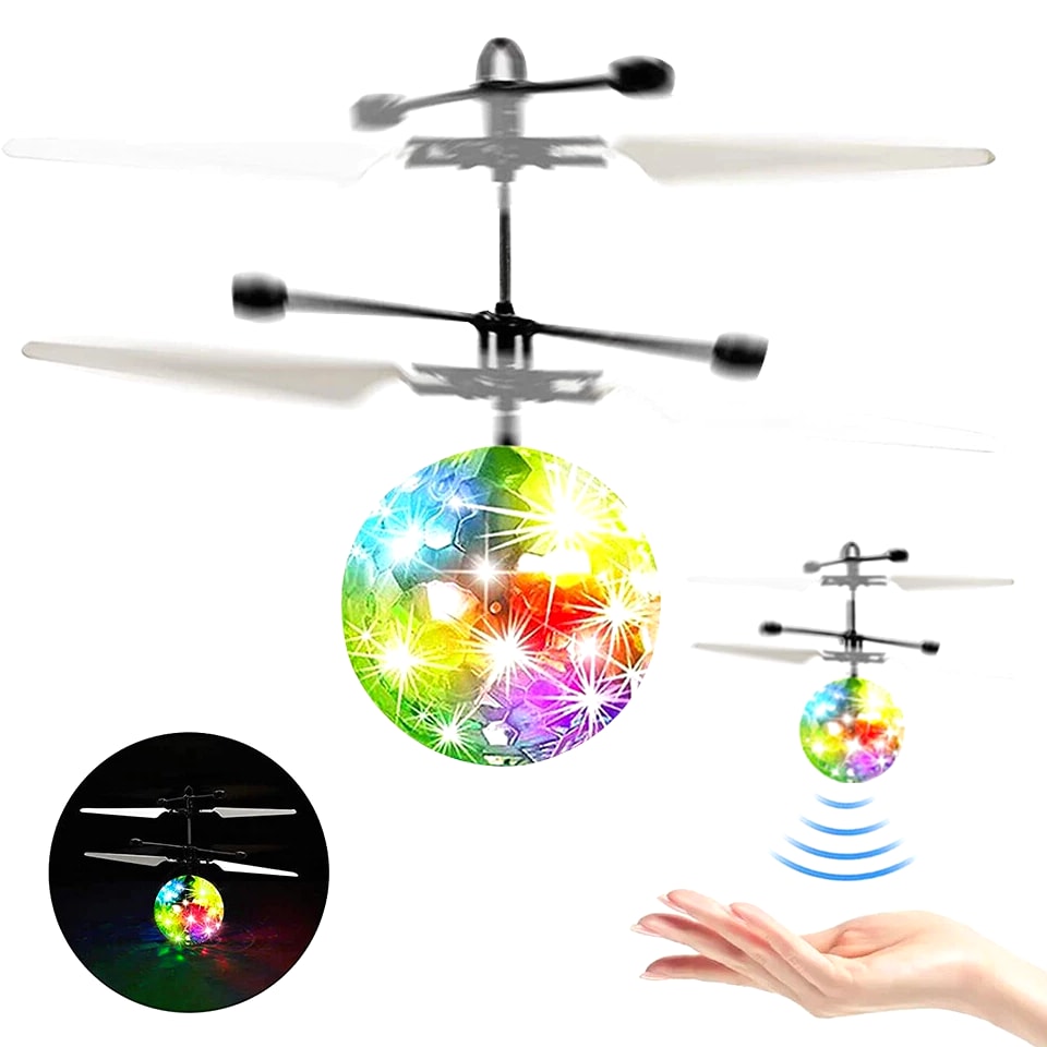 Toys for Boys Flying Ball LED 3 4 5 6 7 8 9 10 11 Year Old Kids Birthday Gifts