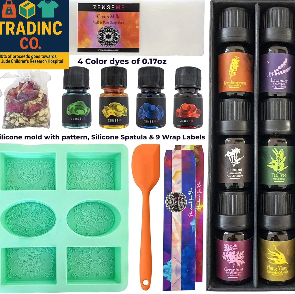 Soap Making Kit for Adults - Make Your Own Soap with Melt & Pour DIY Natural