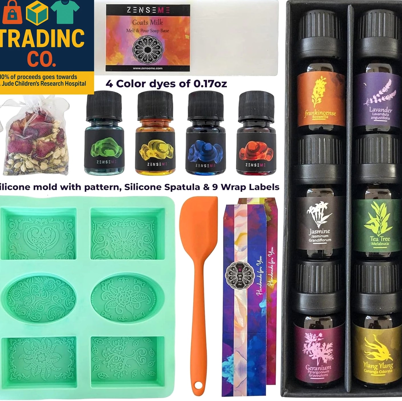 Soap Making Kit for Adults - Make Your Own Soap with Melt & Pour DIY Natural