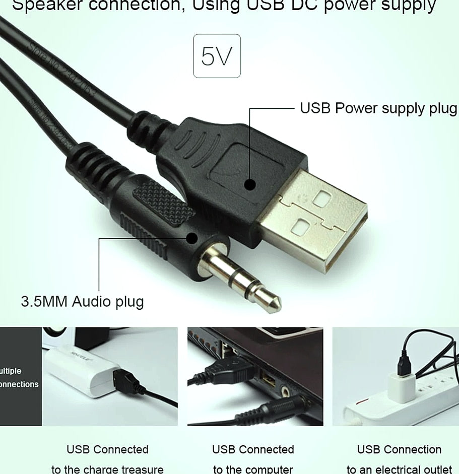 SADA D-202 USB Powered 2.1 Desktop Speaker System