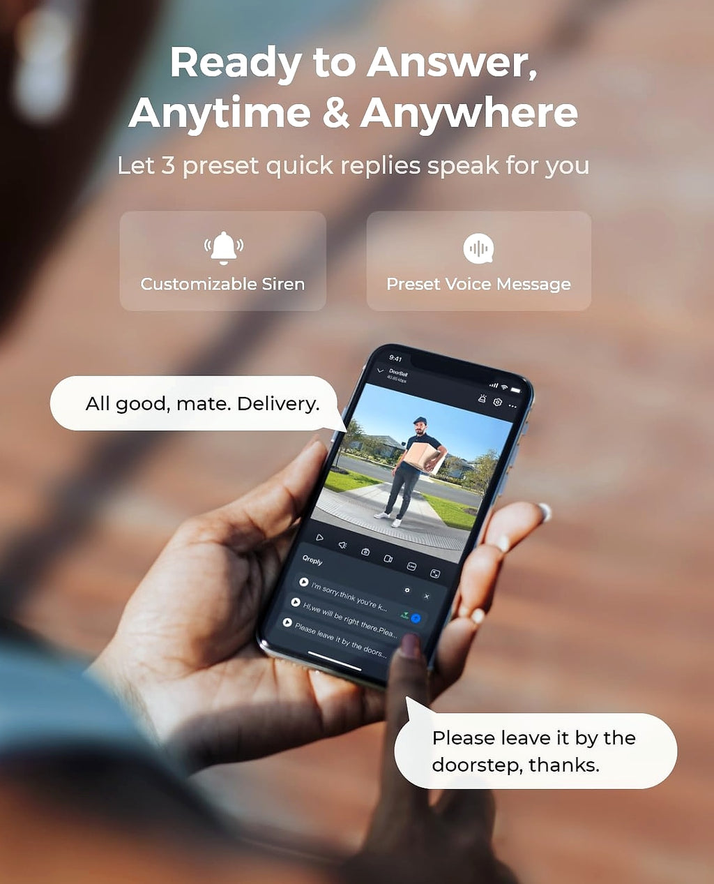 Reolink Video Doorbell Camera with Chime, WiFi