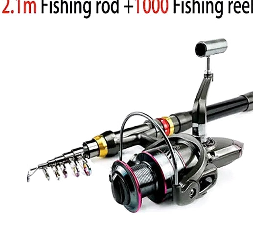 GHOTDA Telescopic Fishing Rod and Reel Combo 1.8-3.6m