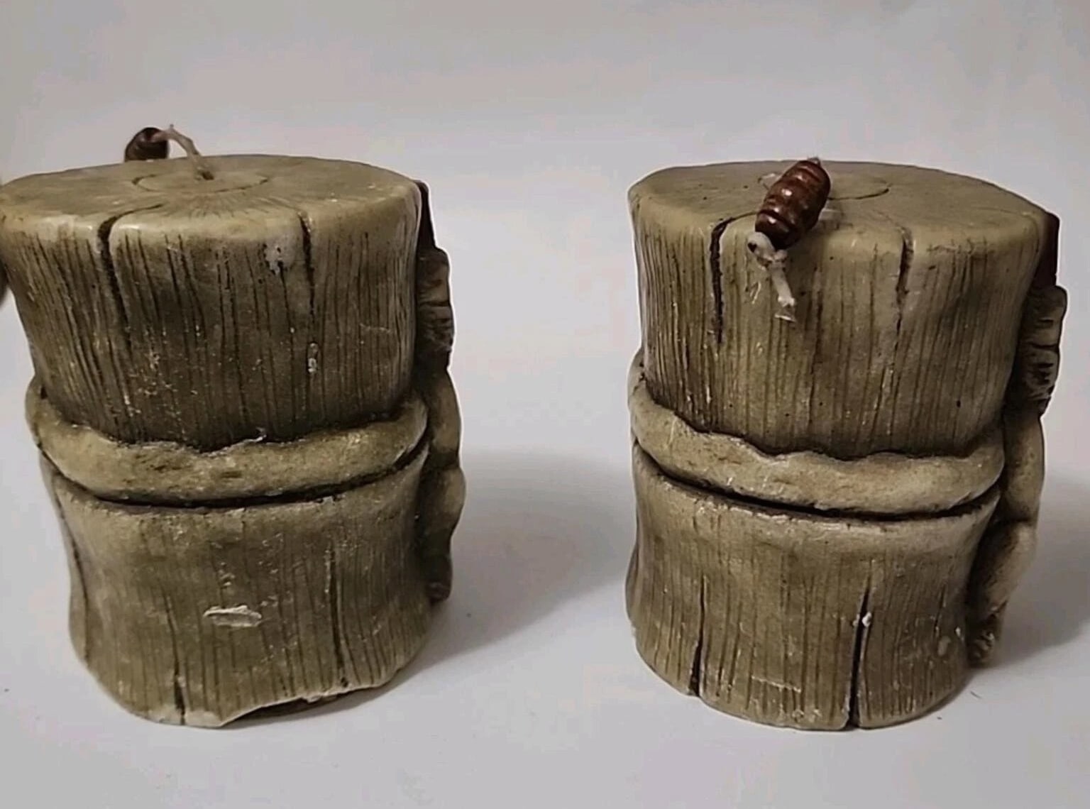 Vintage 2 Lava Candle Monkey Hear No Evil, Four Inches High Single Wick W/bead