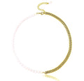 TOPGRILLZ Freshwater Pearl Stainless Steel Chain Necklace