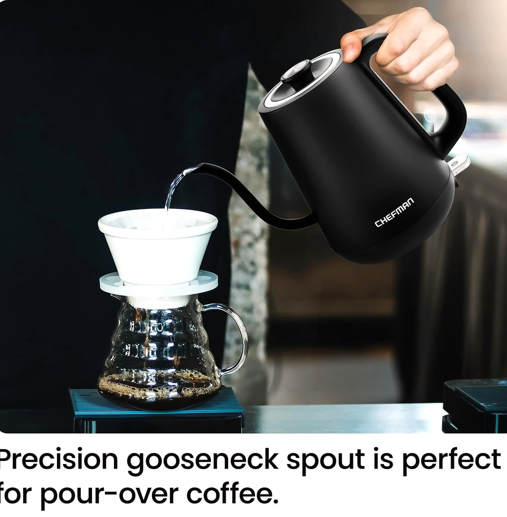 Chefman Gooseneck Electric Kettle 1000W Pour Over Coffee