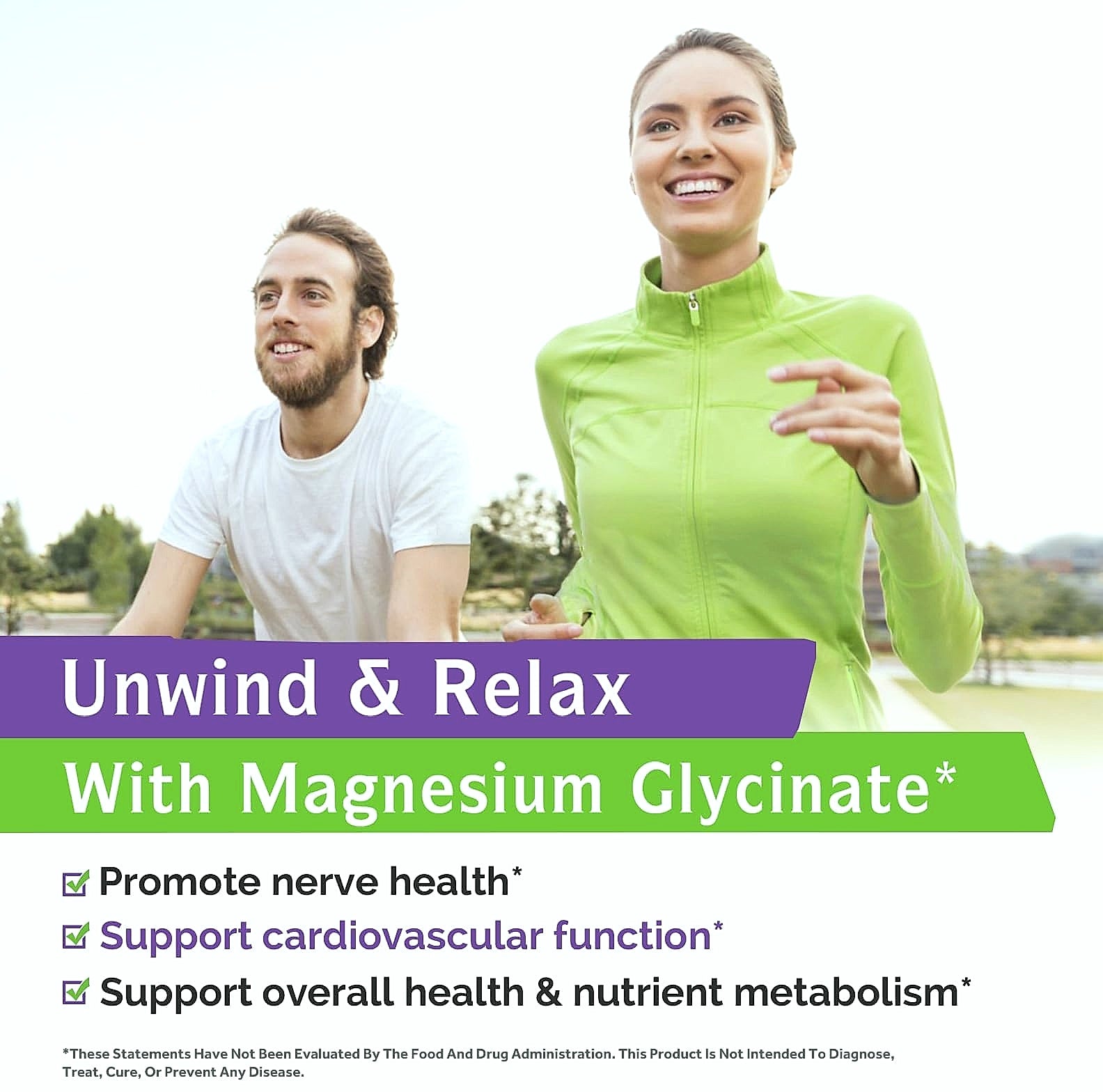 Innate Vitality Magnesium Glycinate 500mg Supplement