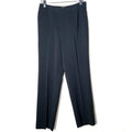 Caslon Black Pinstriped Straight Leg Business Casual Dress Pants 6 Petite B95