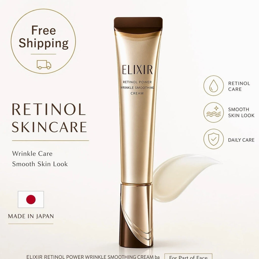 Shiseido ELIXIR Retinol Power Wrinkle Cream 22g Anti Aging - Made in Japan