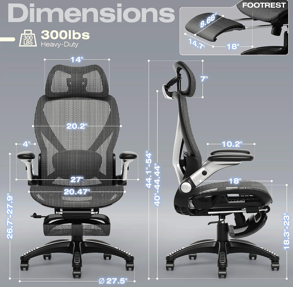 ELABEST X100 Ergonomic Mesh Office Chair with Lumbar Support