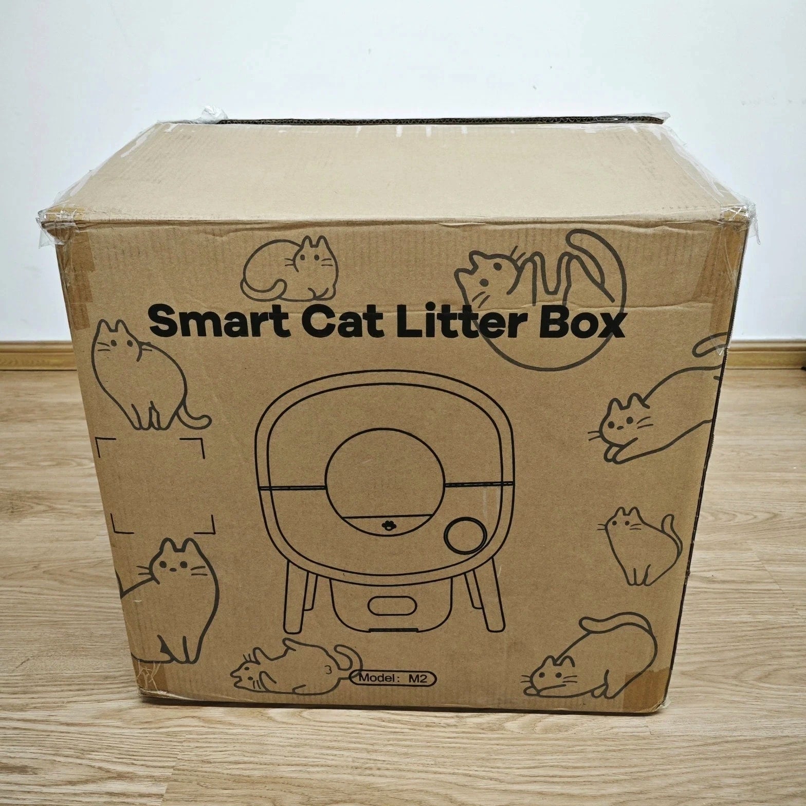 Used 95LAuto Self-Cleaning Cat Litter Box, APP Control, Multi-Cat, Safety Sensor