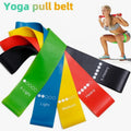 Yoga Resistance Rubber Bands Indoor Outdoor Fitness Equipment 0.35mm-1.1mm Pilat