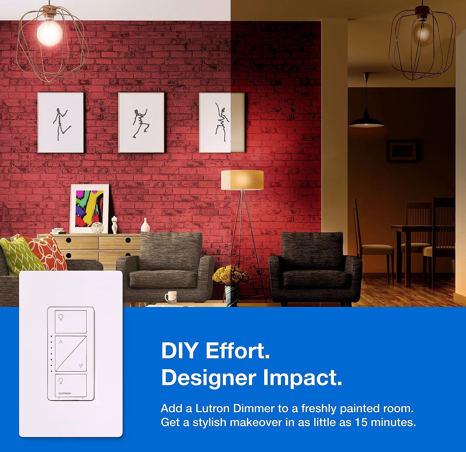 Lutron Caseta PD-6WCL-WH Smart Dimmer Switch 150W