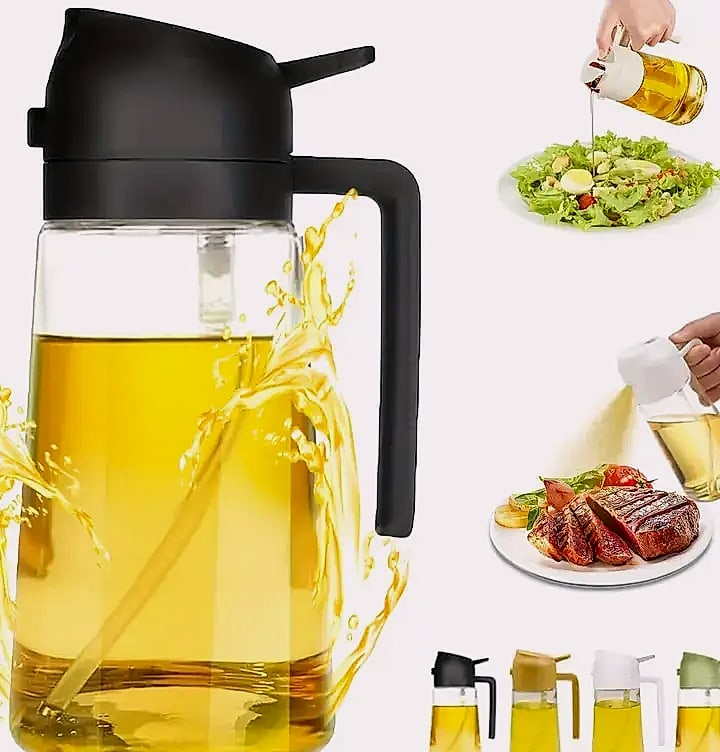 DIAMRI 2-in-1 Oil Sprayer and Dispenser Bottle
