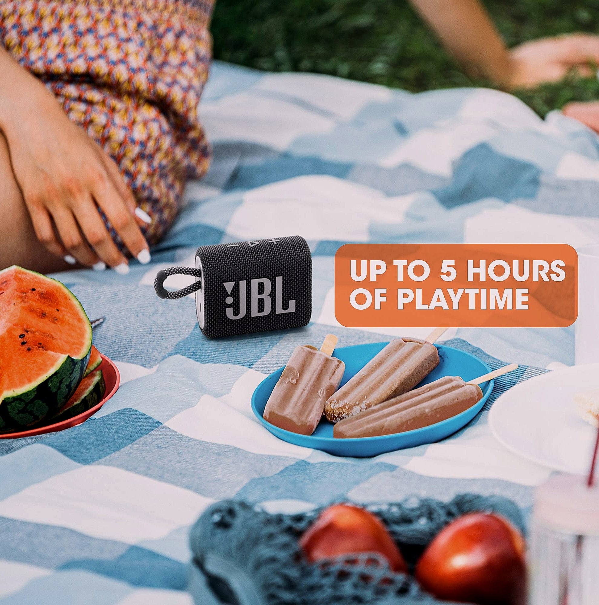 JBL Go 3 Portable Bluetooth Speaker, Waterproof