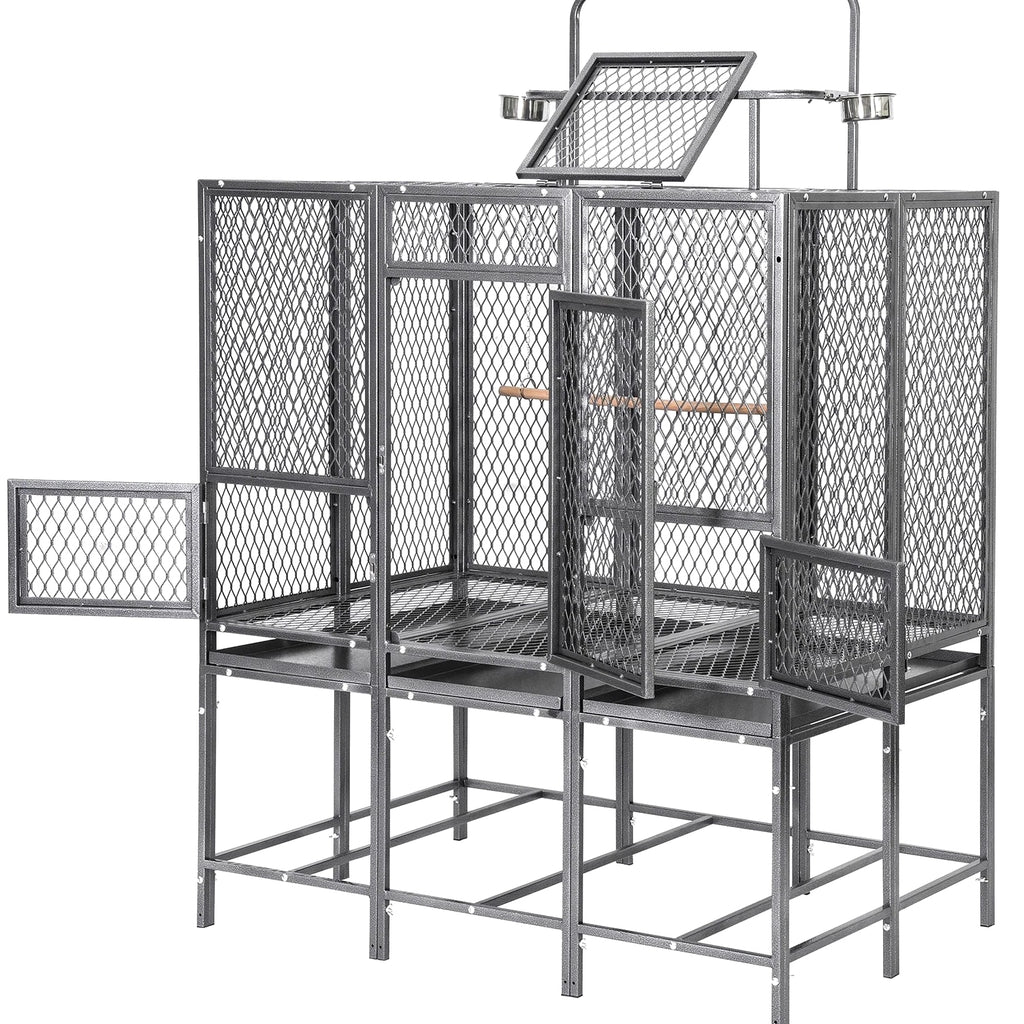 65" Heavy Duty Birdcage Aviary Large for Parakeet Macaw Parrot Budgies Lovebirds