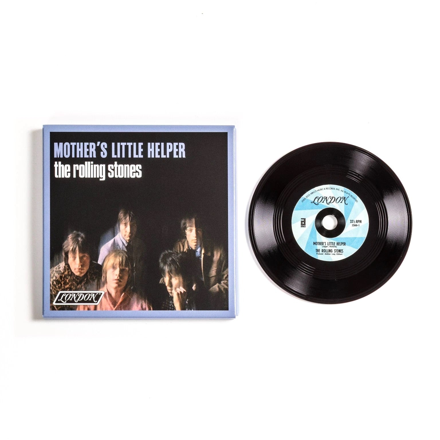Crosley Rolling Stones RSD3 Turntable with Crate and Six 3-Inch Singles