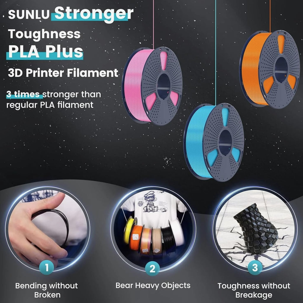 【Buy 5 Pay 3】SUNLU PLA PLA+ PETG SILK ABS ASA TPU 3D Printer Filament 1.75mm 1KG