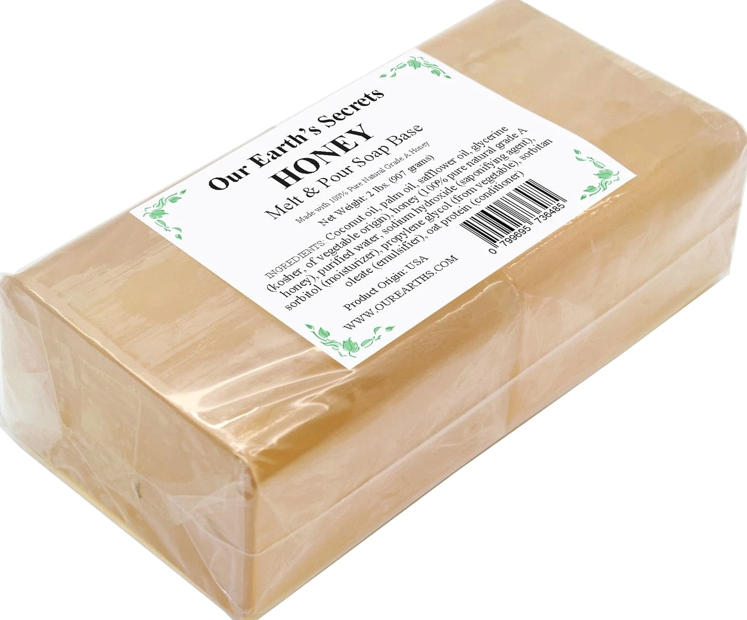 Honey - 2 Pound Melt and Pour Soap Base