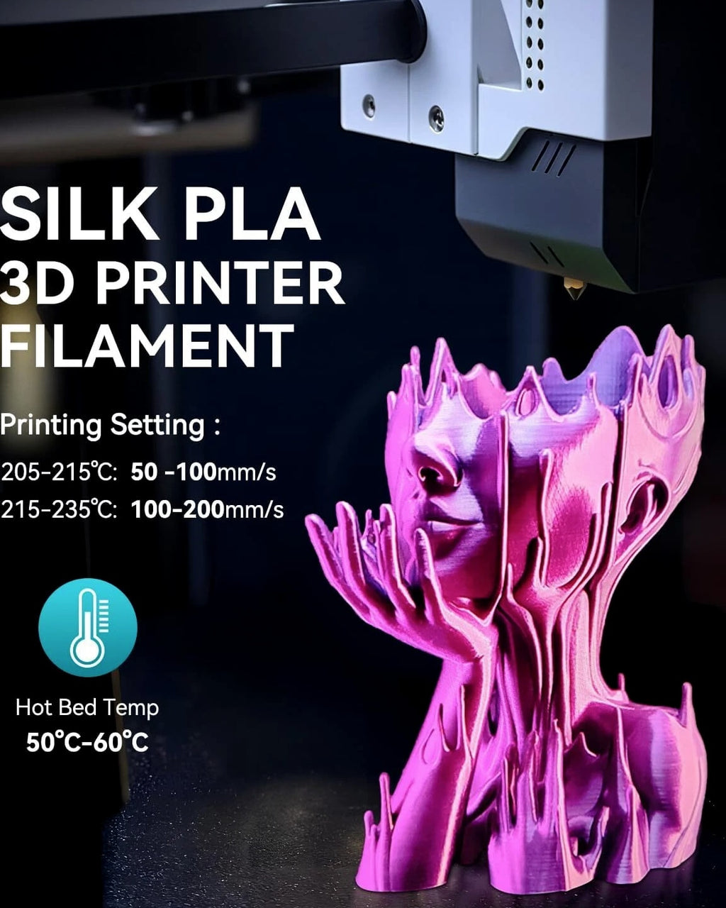 【ADD 10, PAY 6】SUNLU PETG PLA+ PLA ABS SILK 3D Printer Filament 1.75mm 1KG Neat
