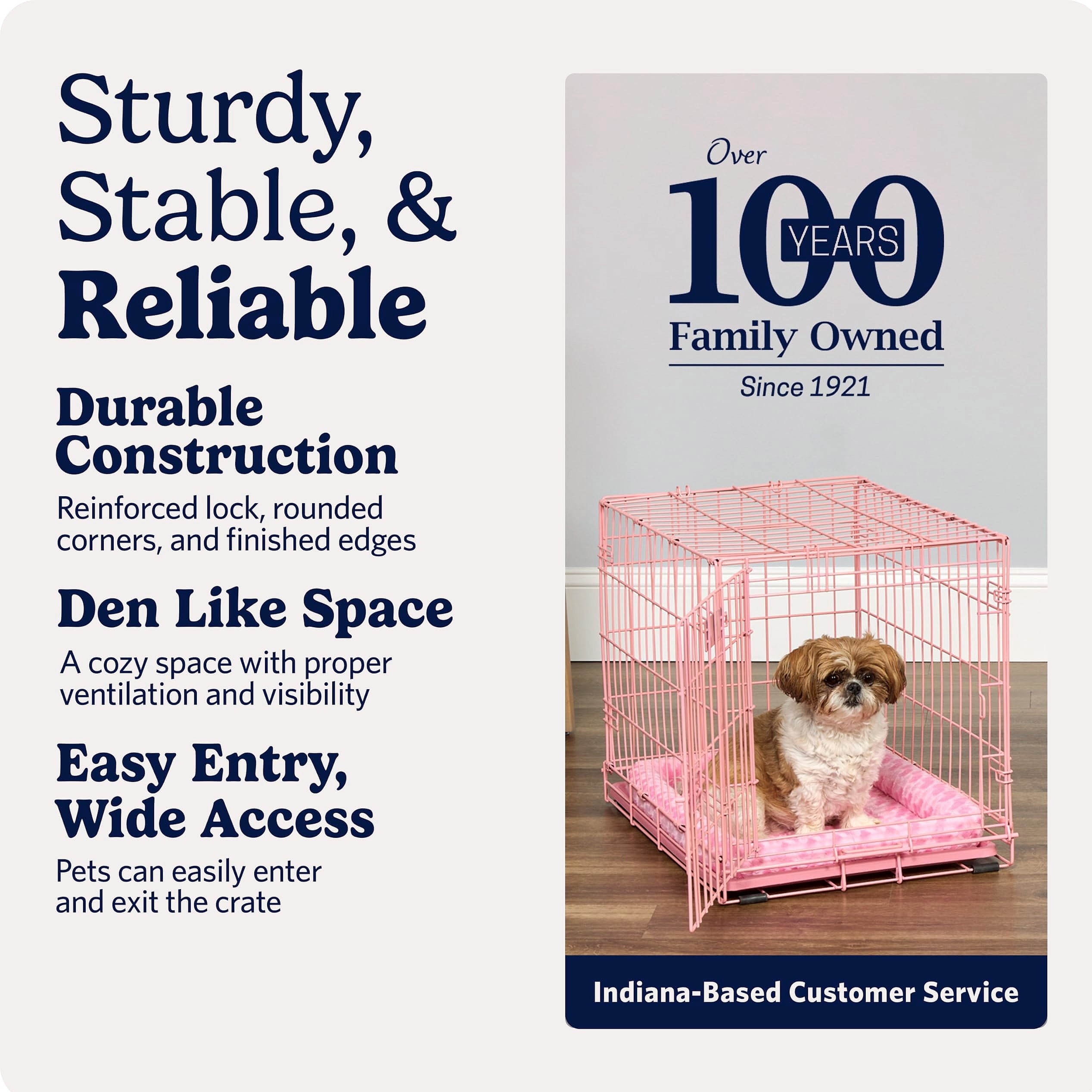 MidWest Homes for Pets 24-Inch Pink iCrate for Small Dogs