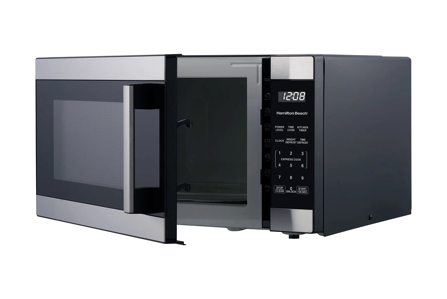 1100 Watt 1.6 Cu Ft Stainless Steel Countertop Microwave Oven Auto Sensor Cook