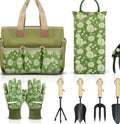 Home Garden Tools Set 8 Piece Heavy Duty W/ Wooden Handle Durable Women Men New