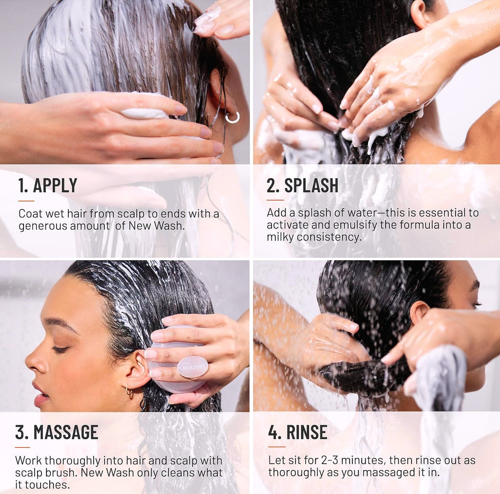 Hairstory New Wash Original Detergent-Free Cleansing Cream, 8 oz