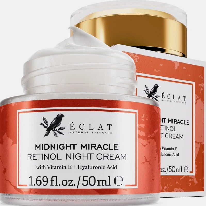 Retinol Night Cream Anti Aging - Hyaluronic Acid Wrinkle Repair Face 50ml